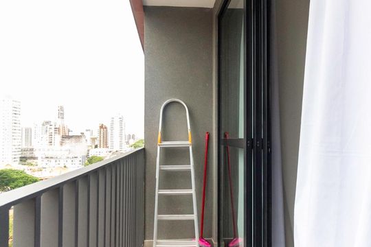 Varanda do Quarto de kitnet/studio para alugar com 1 quarto, 22m² em Vila Mariana, São Paulo