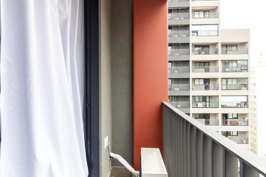 Varanda do Quarto de kitnet/studio para alugar com 1 quarto, 22m² em Vila Mariana, São Paulo