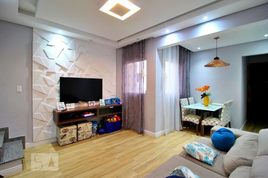 Sala de apartamento à venda com 2 quartos, 110m² em Jardim Bom Pastor, Santo André