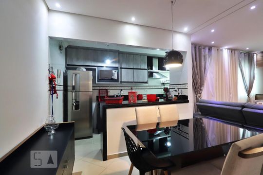 Cozinha de apartamento à venda com 4 quartos, 180m² em Campestre, Santo André