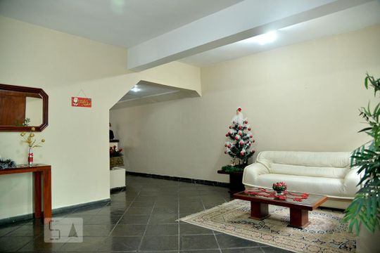 Hall de entrada de apartamento para alugar com 3 quartos, 175m² em Boa Vista, São Vicente