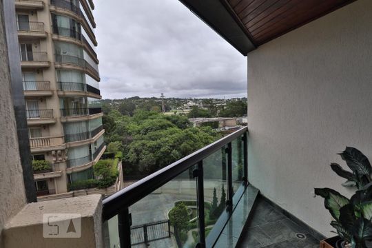Varanda da Sala de apartamento à venda com 1 quarto, 36m² em Jardins, São Paulo
