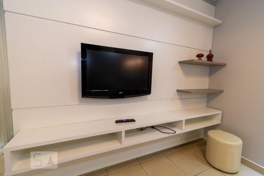 Detalhe da Sala de apartamento para alugar com 2 quartos, 80m² em Setor Bueno, Goiânia