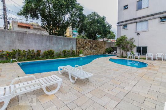 Área comum - Piscina de apartamento à venda com 2 quartos, 69m² em Vila Alzira, Santo André