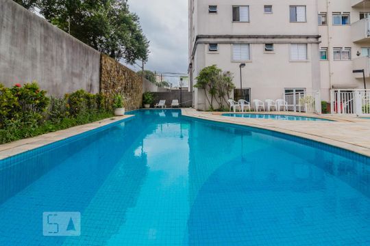 Área comum - Piscina de apartamento à venda com 2 quartos, 69m² em Vila Alzira, Santo André