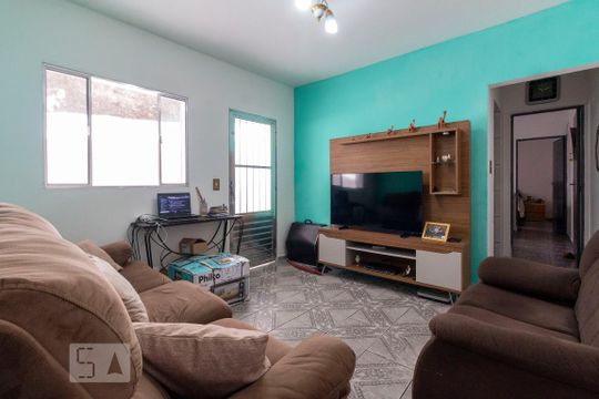 Sala de casa para alugar com 2 quartos, 125m² em Vila Carmosina, São Paulo