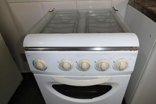 Quarto e Cozinha de kitnet/studio para alugar com 1 quarto, 30m² em Cidade Universitária, Campinas