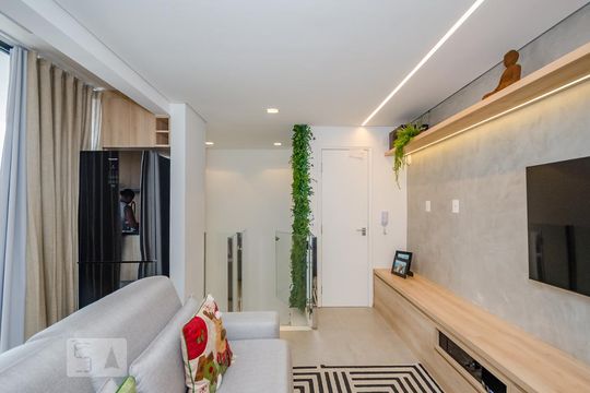 Sala cobertura de apartamento à venda com 2 quartos, 140m² em Buritis, Belo Horizonte