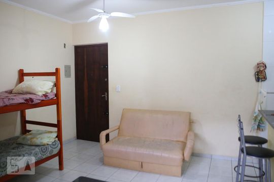 Detalhe Sala de kitnet/studio para alugar com 1 quarto, 30m² em Caiçara, Praia Grande