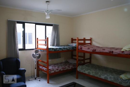 Detalhe Sala de kitnet/studio para alugar com 1 quarto, 30m² em Caiçara, Praia Grande