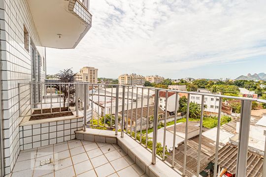 Varanda da Sala de apartamento à venda com 2 quartos, 72m² em Taquara, Rio de Janeiro