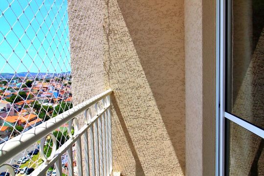 Varanda da Sala de apartamento à venda com 2 quartos, 52m² em Parque Erasmo Assunção, Santo André