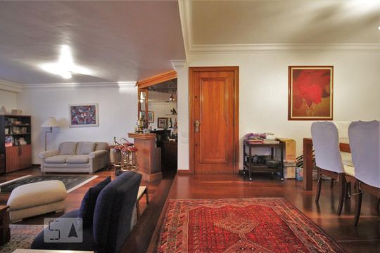 Sala de apartamento à venda com 4 quartos, 206m² em Vila Morumbi, São Paulo