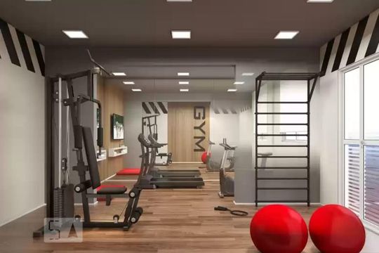Área comum - Academia (3D) de kitnet/studio à venda com 1 quarto, 29m² em Casa Verde, São Paulo