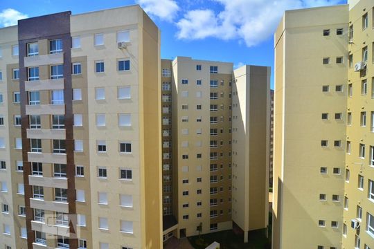 Vista Sala de apartamento para alugar com 2 quartos, 61m² em Marechal Rondon, Canoas