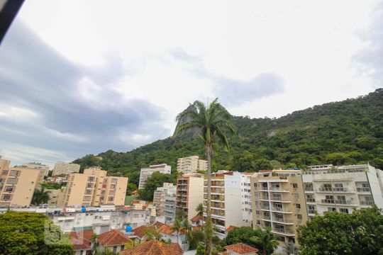 Vista da Sala de apartamento para alugar com 2 quartos, 76m² em Humaitá, Rio de Janeiro