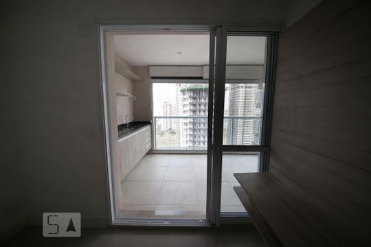 Sala - Varanda  de apartamento para alugar com 1 quarto, 51m² em Vila Gertrudes, São Paulo