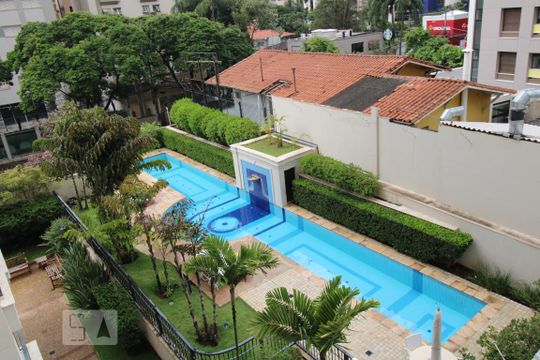 Área comum - Piscina de apartamento para alugar com 1 quarto, 50m² em Cambuí, Campinas