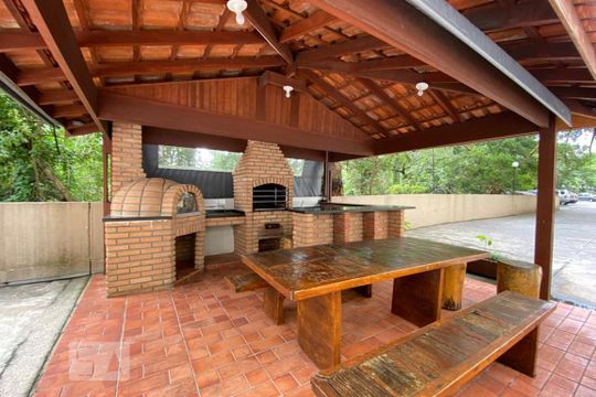 Área comum - Churrasqueira de apartamento para alugar com 3 quartos, 119m² em Chácara Agrindus, Taboão da Serra