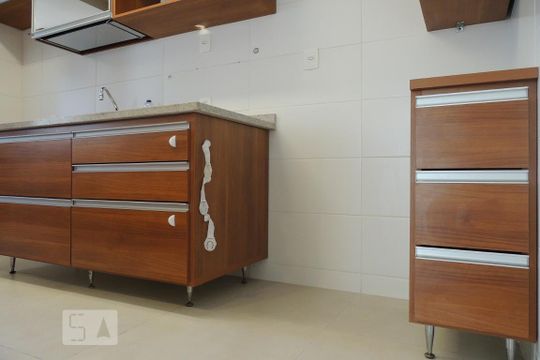 Cozinha - Armários de apartamento à venda com 2 quartos, 74m² em Barra da Tijuca, Rio de Janeiro