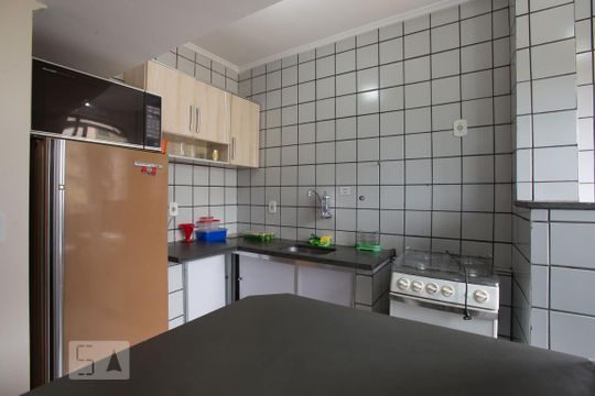 Cozinha de apartamento para alugar com 1 quarto, 35m² em Vila Monte Alegre, Ribeirão Preto