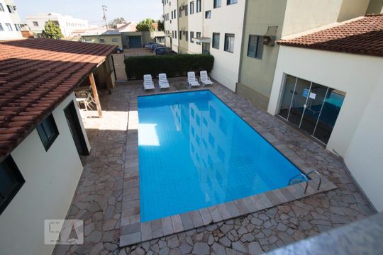 Área comum - piscina de apartamento para alugar com 1 quarto, 35m² em Vila Monte Alegre, Ribeirão Preto