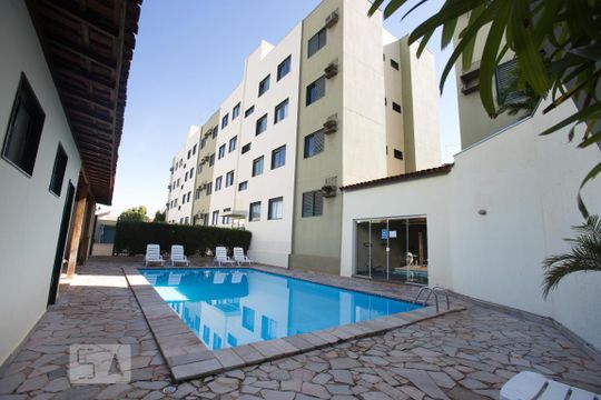 Área comum - piscina de apartamento para alugar com 1 quarto, 35m² em Vila Monte Alegre, Ribeirão Preto