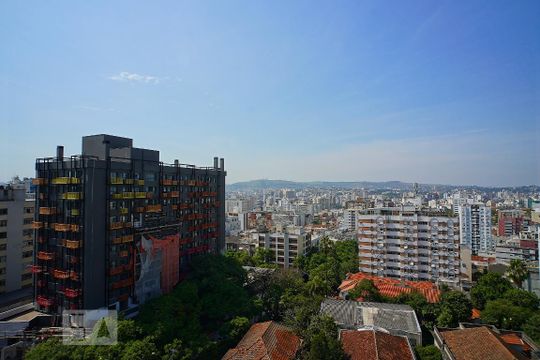 Terraço - Vista de apartamento à venda com 1 quarto, 42m² em Independência, Porto Alegre