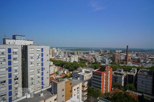 Terraço - Vista de apartamento à venda com 1 quarto, 42m² em Independência, Porto Alegre