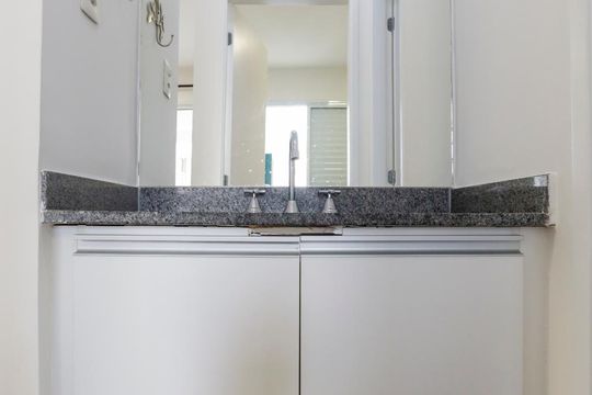 Lavabo de apartamento à venda com 1 quarto, 39m² em Bela Vista, São Paulo