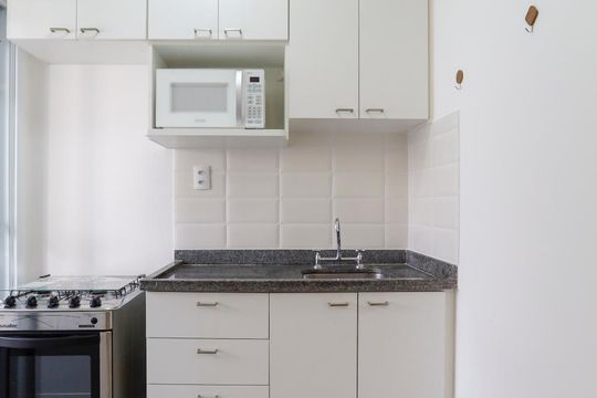 Cozinha de apartamento à venda com 1 quarto, 39m² em Bela Vista, São Paulo