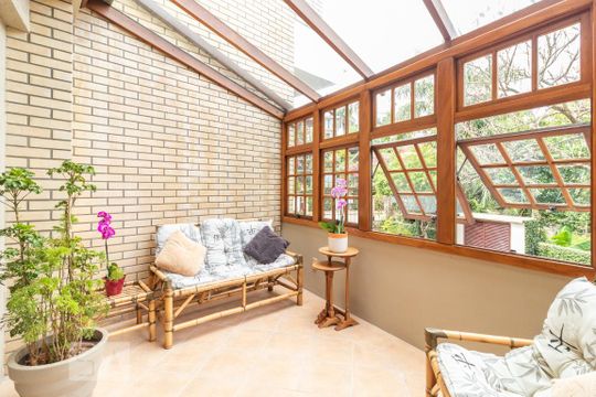 Varanda da Sala de casa de condomínio para alugar com 3 quartos, 400m² em Vila Conceição, Porto Alegre
