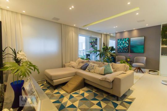 Sala de apartamento para alugar com 2 quartos, 86m² em Vila Gumercindo, São Paulo