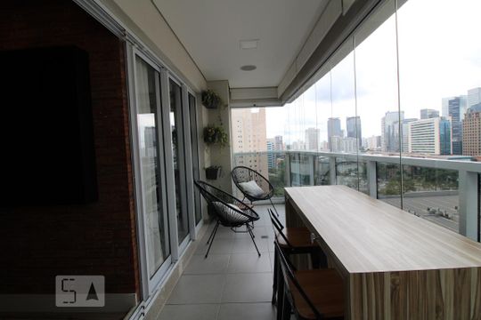 Varanda de apartamento para alugar com 2 quartos, 74m² em Vila Gertrudes, São Paulo