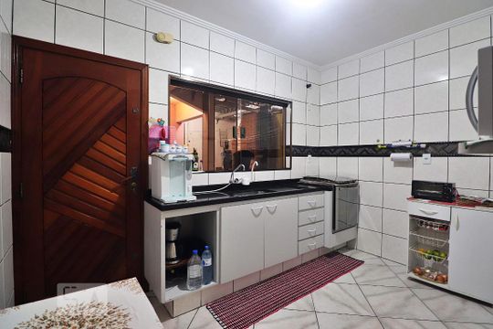 Cozinha de casa à venda com 3 quartos, 181m² em Jardim Las Vegas, Santo André