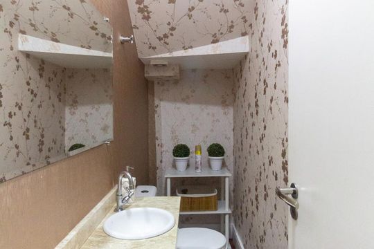 Lavabo de casa de condomínio à venda com 4 quartos, 210m² em Vila Moinho Velho, São Paulo