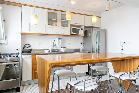 Cozinha de apartamento para alugar com 2 quartos, 62m² em Pinheiros, São Paulo