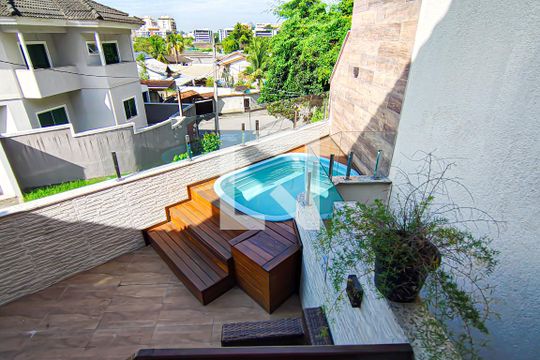 varanda de casa de condomínio à venda com 4 quartos, 220m² em Freguesia (jacarepaguá), Rio de Janeiro