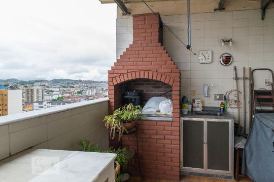 Varanda gourmet - Churrasqueira de apartamento para alugar com 3 quartos, 87m² em Ramos, Rio de Janeiro