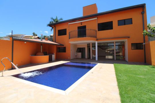 Fachada (fundos) de casa de condomínio para alugar com 4 quartos, 332m² em Loteamento Caminhos de São Conrado , Campinas