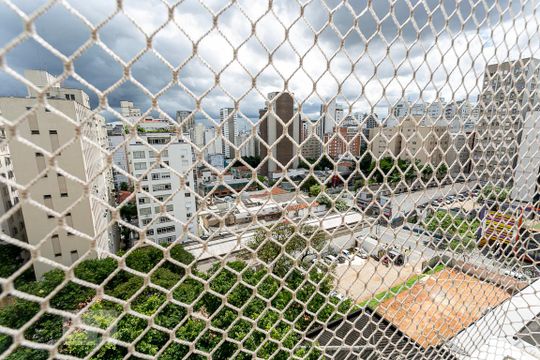 Vista da Varanda do Quarto 2 de apartamento para alugar com 2 quartos, 125m² em Cerqueira César, São Paulo