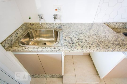 Área de serviço de apartamento à venda com 2 quartos, 58m² em Bangú, Santo André