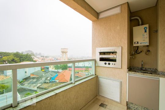 Varanda gourmet de apartamento à venda com 2 quartos, 58m² em Bangú, Santo André