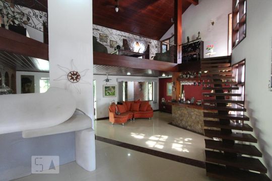 Sala de casa à venda com 5 quartos, 384m² em Anil, Rio de Janeiro