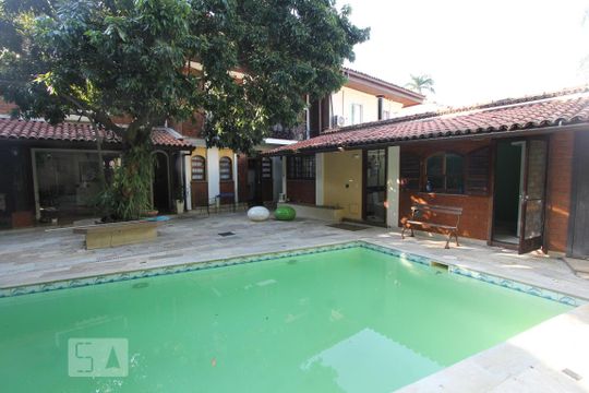 Área comum - Piscina de casa à venda com 5 quartos, 384m² em Anil, Rio de Janeiro