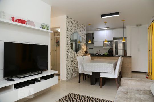 Sala/Cozinha de apartamento à venda com 3 quartos, 70m² em Parque Reboucas, São Paulo