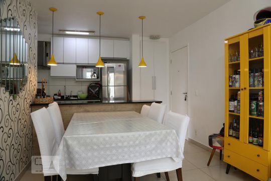 Sala/Cozinha de apartamento à venda com 3 quartos, 70m² em Parque Reboucas, São Paulo