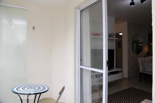Varanda da Sala de apartamento à venda com 3 quartos, 70m² em Parque Reboucas, São Paulo