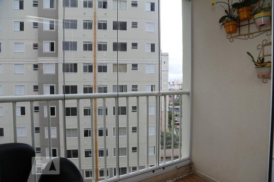 Varanda da Sala de apartamento para alugar com 2 quartos, 50m² em Parque Reboucas, São Paulo