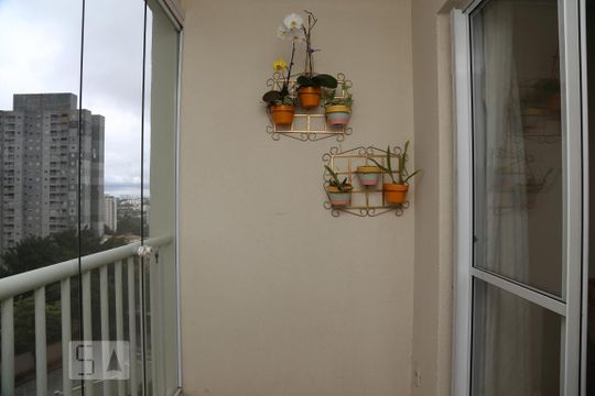 Varanda da Sala de apartamento para alugar com 2 quartos, 50m² em Parque Reboucas, São Paulo